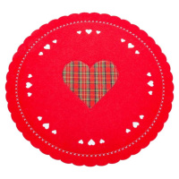 Látkové prostírání ø 30 cm Christmas Heart – Casa Selección