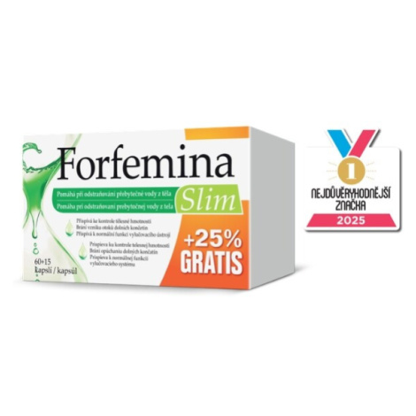 Forfemina Slim odvodnění těla 25% GRATIS 75 kapslí
