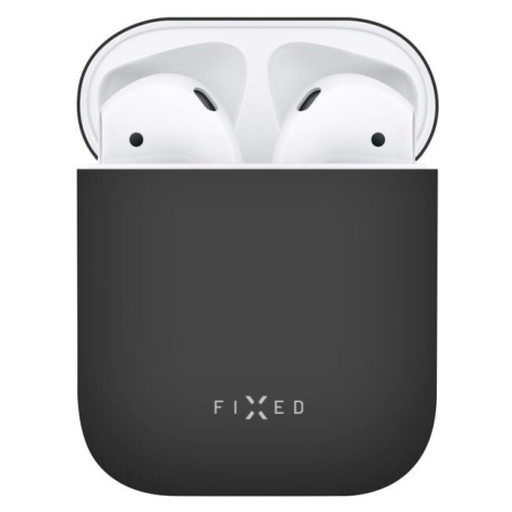 FIXED Silky ultratenké silikonové pouzdro Apple Airpods černé