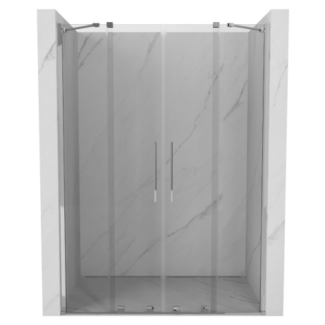 MEXEN/S Velar Duo posuvné sprchové dveře 160, transparent, chrom 871-160-000-02-01