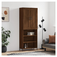 vidaXL Skříň highboard hnědý dub 69,5 x 34 x 180 cm kompozitní dřevo