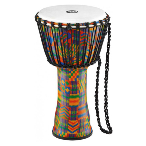 Meinl PADJ2-M-F Rope Tuned Travel Series Djembe 10” - Kenyan Quilt