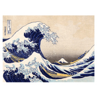 Dřevěné puzzle Art Hokusai Velká vlna Kanagawa 200 dílků