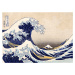 Dřevěné puzzle Art Hokusai Velká vlna Kanagawa 200 dílků