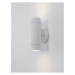 NOVA LUCE venkovní nástěnné svítidlo LIMBIO bílý akryl skleněný difuzor GU10 2x7W bez žárovky IP