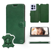 Pouzdro Mobiwear pro Motorola Edge 50 Pro Green Leat