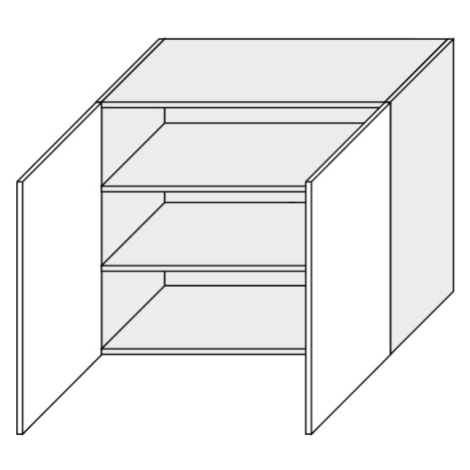 ArtExt Kuchyňská skříňka horní PLATINIUM | W3 90 Barva korpusu: Lava