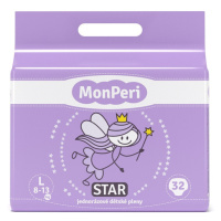 MonPeri Star L 8-13 kg dětské pleny 32 ks