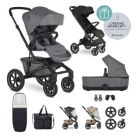 EASYWALKER Kočárek kombinovaný Jimmey Iris Grey XXL AIR + RWS + Jackey XL Shadow Black