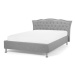BELIANI postel Chesterfield METZ 140 × 200 cm, šedá
