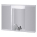 Olsen spa Lumix II koupelnová skříňka 60 x 40 s osvětlením - kovové provedení