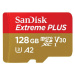 SanDisk microSDXC 128GB Extreme PLUS + Rescue PRO Deluxe + SD adaptér