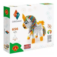 Origami 3D Jednorožec kreativní sada v krabičce 27x27x5cm