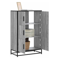 vidaXL Skříň highboard šedá sonoma 68x35x106,5 cm kompozit a kov