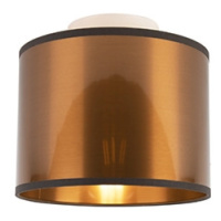 Stropní lampa měděná 20 cm - buben