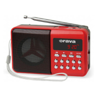 Přenosný radiopřijímač Orava RP-141 R, červený