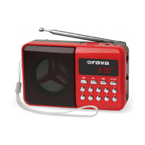 Přenosný radiopřijímač Orava RP-141 R, červený