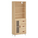 vidaXL Skříň highboard dub sonoma 69,5 x 34 x 180 cm kompozitní dřevo