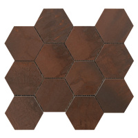 Mozaika Sintesi Met Arch copper 30x34 cm mat MA12465