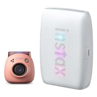 Fujifilm instax mini Link 3 Clay White + Fujifilm Instax Pal Pink