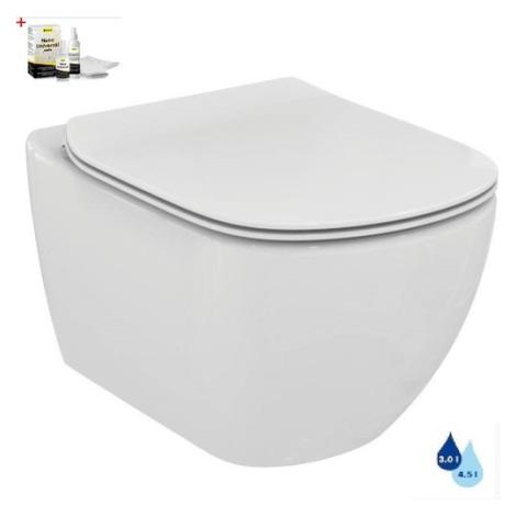 Ideal Standard Tesi wc s prkénkem softclose závěsné zadní odpad SIKOSIST0078