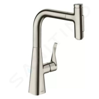 HANSGROHE M71 Dřezová baterie M7117-H240 s výsuvnou sprškou, sBOX, vzhled nerezu 73817800