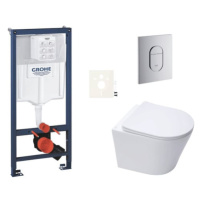 Závěsný wc set do lehkých stěn / předstěnová montáž Swiss Aqua Technologies Infinitio SIKOGRSIN1