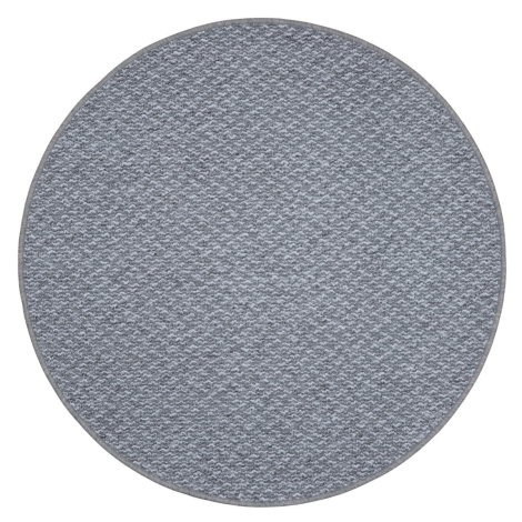 Vopi koberce AKCE: 80x80 (průměr) kruh cm Kusový koberec Toledo šedé kruh - 80x80 (průměr) kruh 