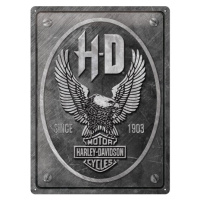 Plechová cedule Harley Davidson - Metal Eagle, (30 x 40 cm)