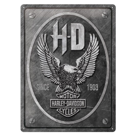 Plechová cedule Harley Davidson - Metal Eagle, (30 x 40 cm) POSTERSHOP