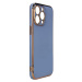 Color Electroplating silikonové pouzdro na iPhone 13 Pro 6.1" Blue