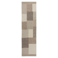 Flair Rugs koberce Ručně tkaný běhoun Minerals Patchwork Natural - 60x230 cm