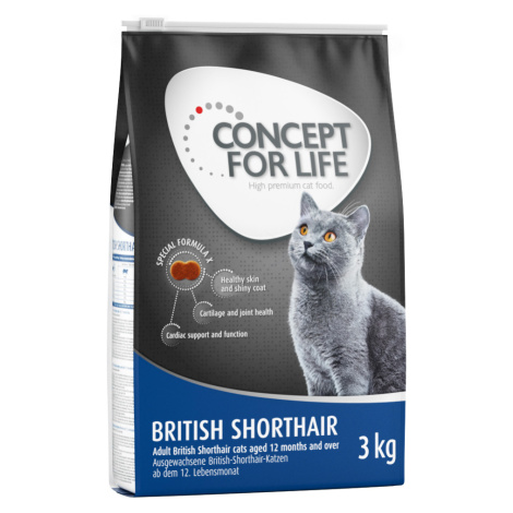 Concept for Life granule, 9 / 10 kg za skvělou cenu - British Shorthair Adult - Vylepšená recept