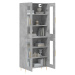 vidaXL Skříň highboard betonově šedá 69,5x34x180 cm kompozitní dřevo