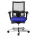 Topstar Kancelářská otočná židle SITNESS 60, s prodyšným opěradlem, včetně područek, modrá / čer