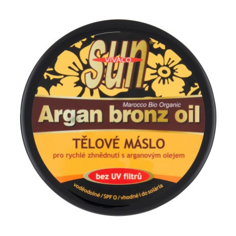VIVACO Sun tělové máslo pro rychlé zhnědnutí s arganovým olejem 200 ml