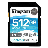 Kingston SDXC 512GB Canvas Go! Plus