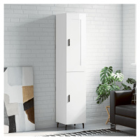 vidaXL Skříň highboard bílá s vysokým leskem 34,5x34x180 cm kompozit