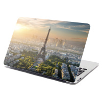 Sablio Samolepka na notebook Paříž Eifellova věž Skyline - 38x26 cm