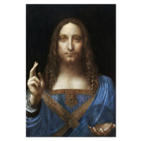 Obrazová reprodukce Salvator Mundi (1500), Leonardo da Vinci, 26.7 × 40 cm