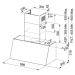 Franke TRENDLINE PLUS BK 70  Matná černá komínový odsavač par 321.0536.200