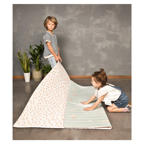 Little gem. carpets Dětský pěnový koberec skládací oboustranný  – na ven i na doma - 140x140 cm