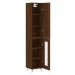 vidaXL Skříň highboard hnědý dub 34,5 x 34 x 180 cm kompozitní dřevo