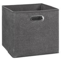 DekorStyle Úložný textilní box 31 cm tmavě šedý