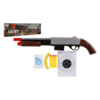 Teddies Brokovnice/puška 46cm plast + vodní kuličky 6mm,pěnové náboje, gumové kul. v krabici 49x