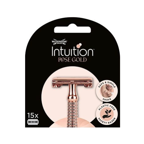 WILKINSON Intuition Double Edge Rose Gold Blades 15 pack dámské žiletky