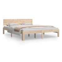 Rám postele masivní dřevo borovice 160 × 200 cm, 810505