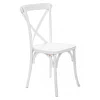 Jídelní židle DREV bílá 875736