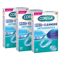 COREGA Pro cleanser orthodontics čistící tablety pro rovnátka 3x30 ks