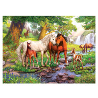 Ravensburger puzzle 129041 Koně u řeky 300 XXL dílků